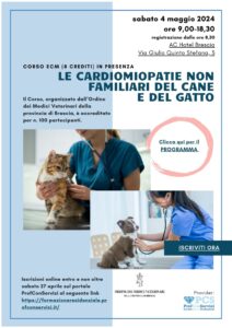 LE CARDIOMIOPATIE DEL CANE E DEL GATTO 4 Maggio 2024 Locandina